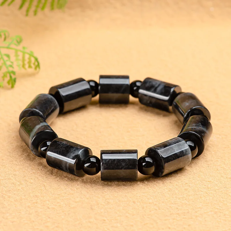 

Natural Wuji Jadeite Bracelet Charm Gifts for Women Luxury Bangle Carved Gemstone Myanmar Jade Accessories Designer Amulet