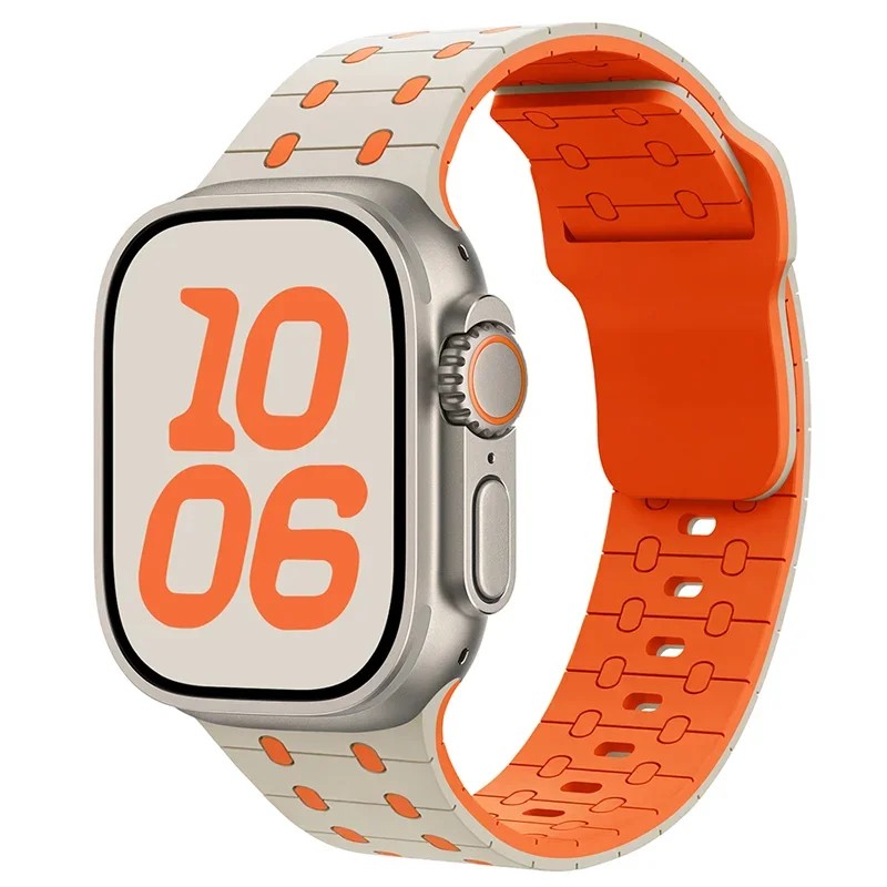 Silicone Strap for Apple watch Ultra Band 49mm 46mm 45mm 42mm 44mm 40mm 41mm correa bracelet belt iWatch series 10 9 8 6 7 5 SE