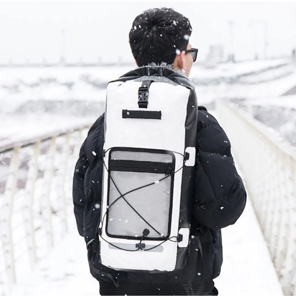 28L Waterproof Dry Bag PVC Canyoning Backpack Outdoor Water  Swimming Boating River Rafting Hiking Fishing Kayak Travel Pack