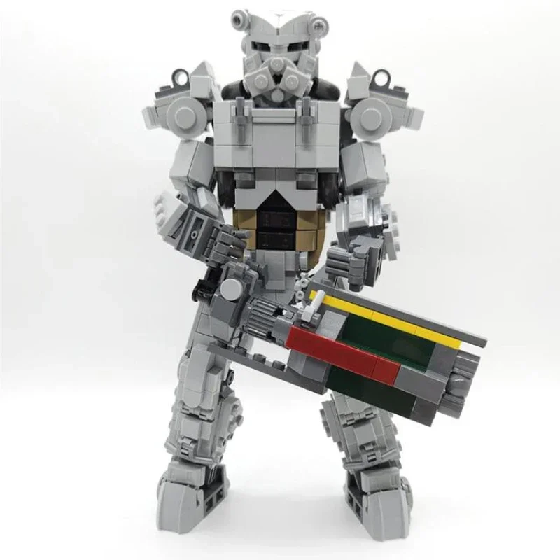 radiation series power armor bricks game decoration robot blocks moc gift nuclear war brotherhood fall prop toy action figureChr