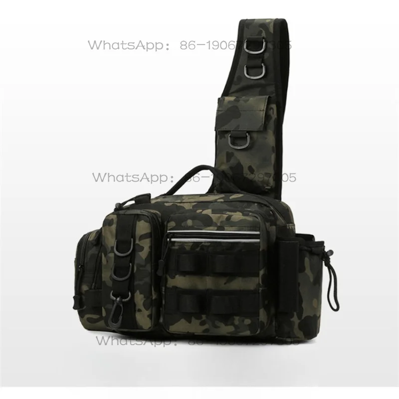 

Рюкзак для активного отдыха большой вместимости, многофункциональный, для рыбалки, с множеством карманов, мужская поясная сумка, легкий