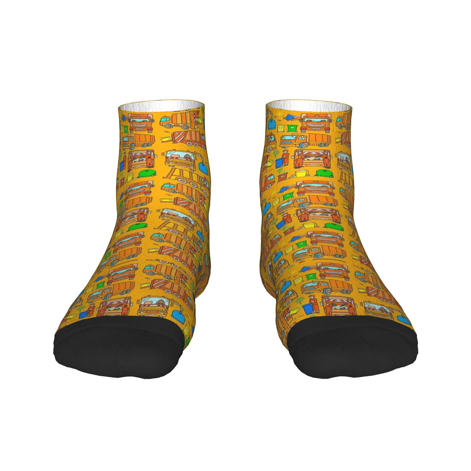 

Дизайн мусоровоз, мусорные трубки, коллекция мусора, транспортные средства, носки, чулки в стиле Харадзюку, всесезонные носки, аксессуары для мужчин и женщин