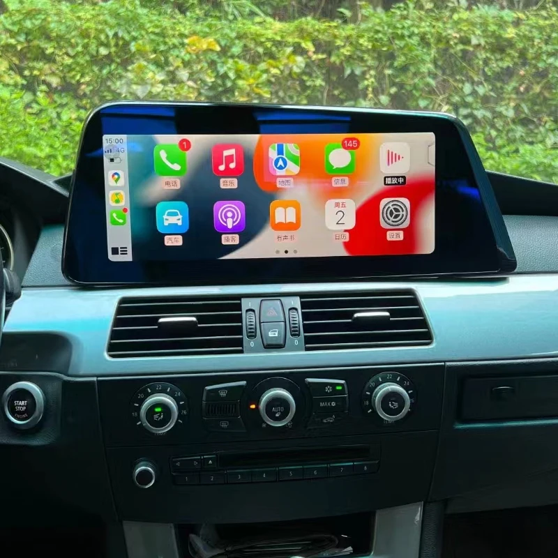 10.25 Inch Android Car Dvd Player Touch Screen Radio Gps Navigation Carplay for Bmw 5 Series E60 2005-2010