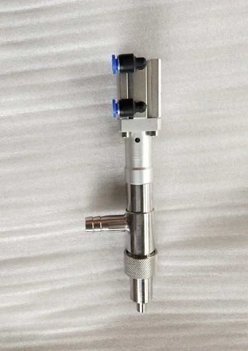 الفولاذ المقاوم للصدأ المكبس الحليب لصق الزبادي الشحوم السائل زجاجة ملء فوهة مع قطع غيار الصمام اليدوي لآلة التعبئة