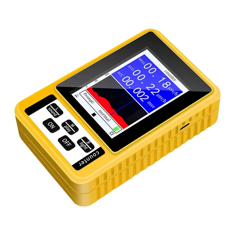 ABSQ-Nuclear Radiation Detector With LCD Display Screen Dosimeter Detectors Beta Gamma X-Ray Tester Portable