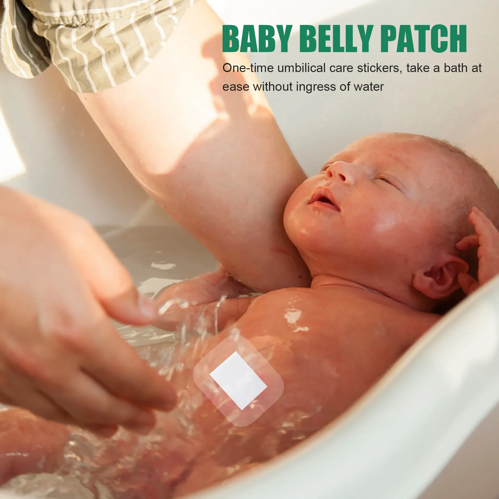 

10Pcs Waterproof Navel Patches for Babies Breathable Disposable Infant Belly Button Stickers Swimming Bathing Umbilical Care