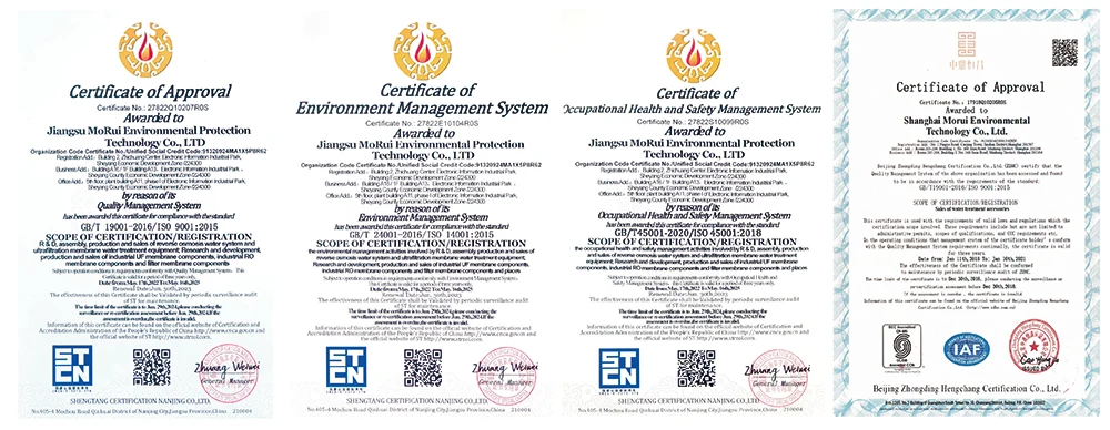 반염수 RO 멤브레인 엘리먼트 225psi 8040 440 12100GPD 완전 교체