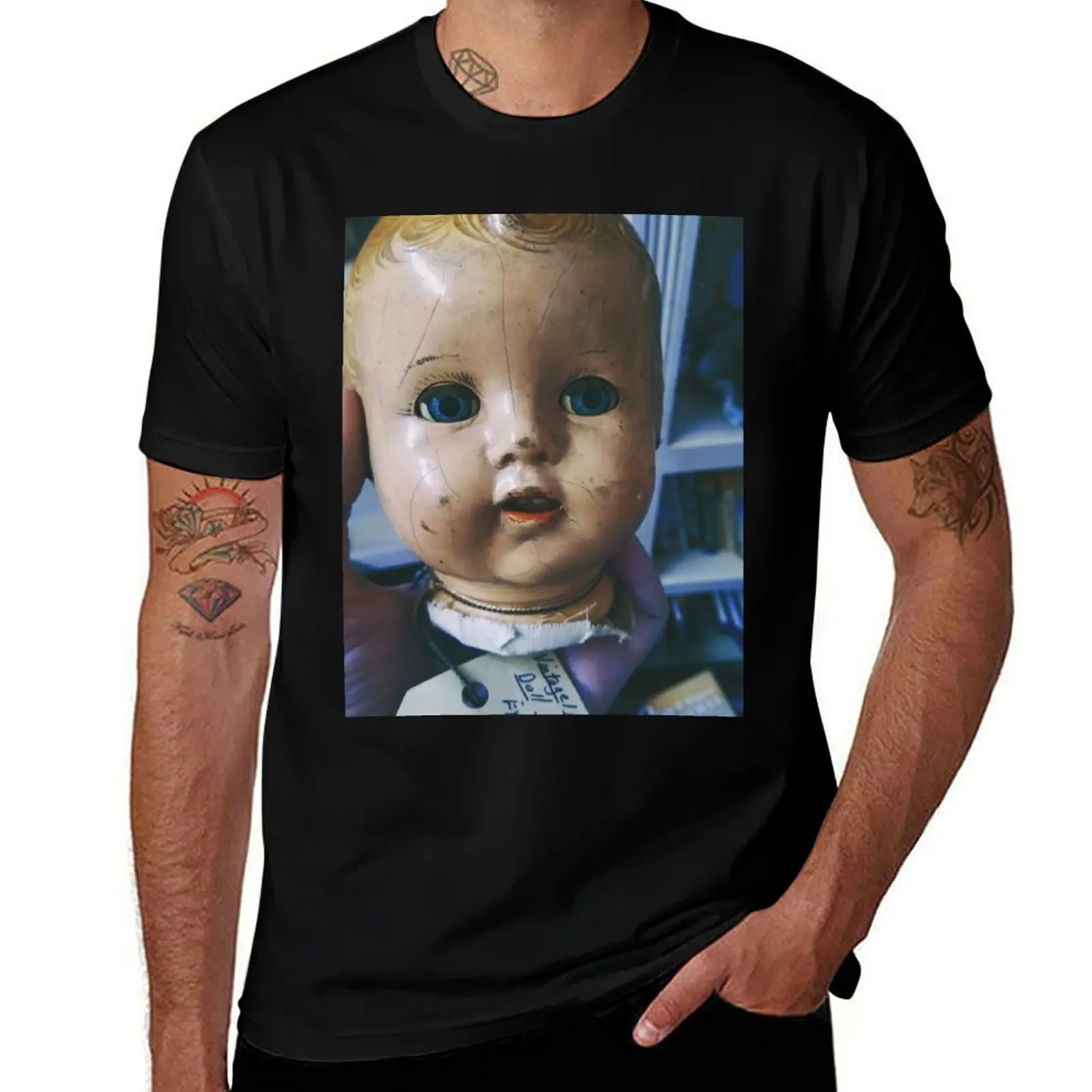 

Baby Doll Head T-Shirt sweat vintage clothes Short sleeve tee mens tall t shirts