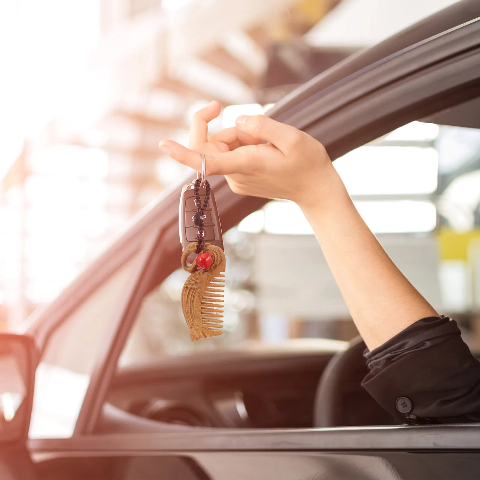 

Green Sandalwood Comb Styling Barber Compact for Hair Combs Women Small Decorative