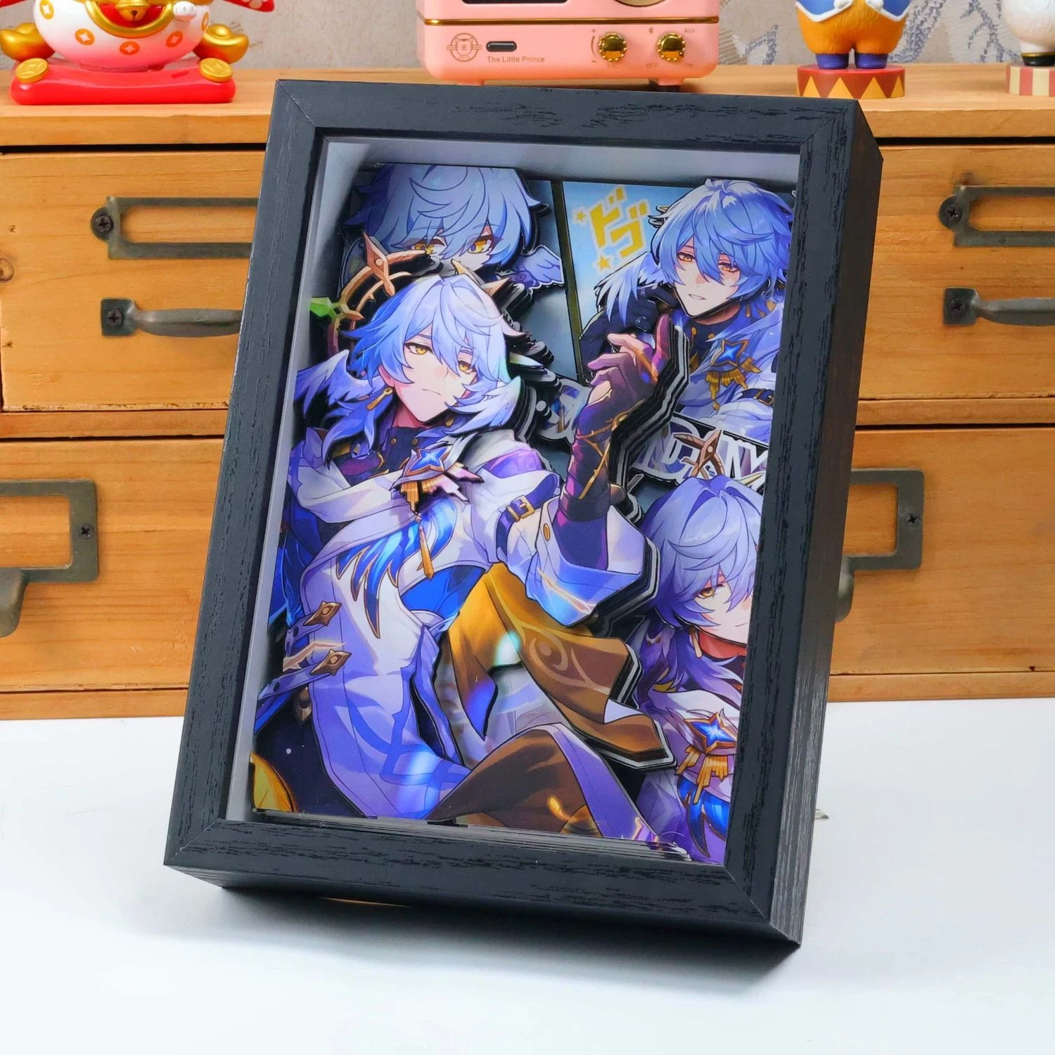 Honkai:Star Rail 3D Paper Carving Painting Kafka Khaslana Decorative Painting Desk Decor Game Star Rail Fans Birthday Gift