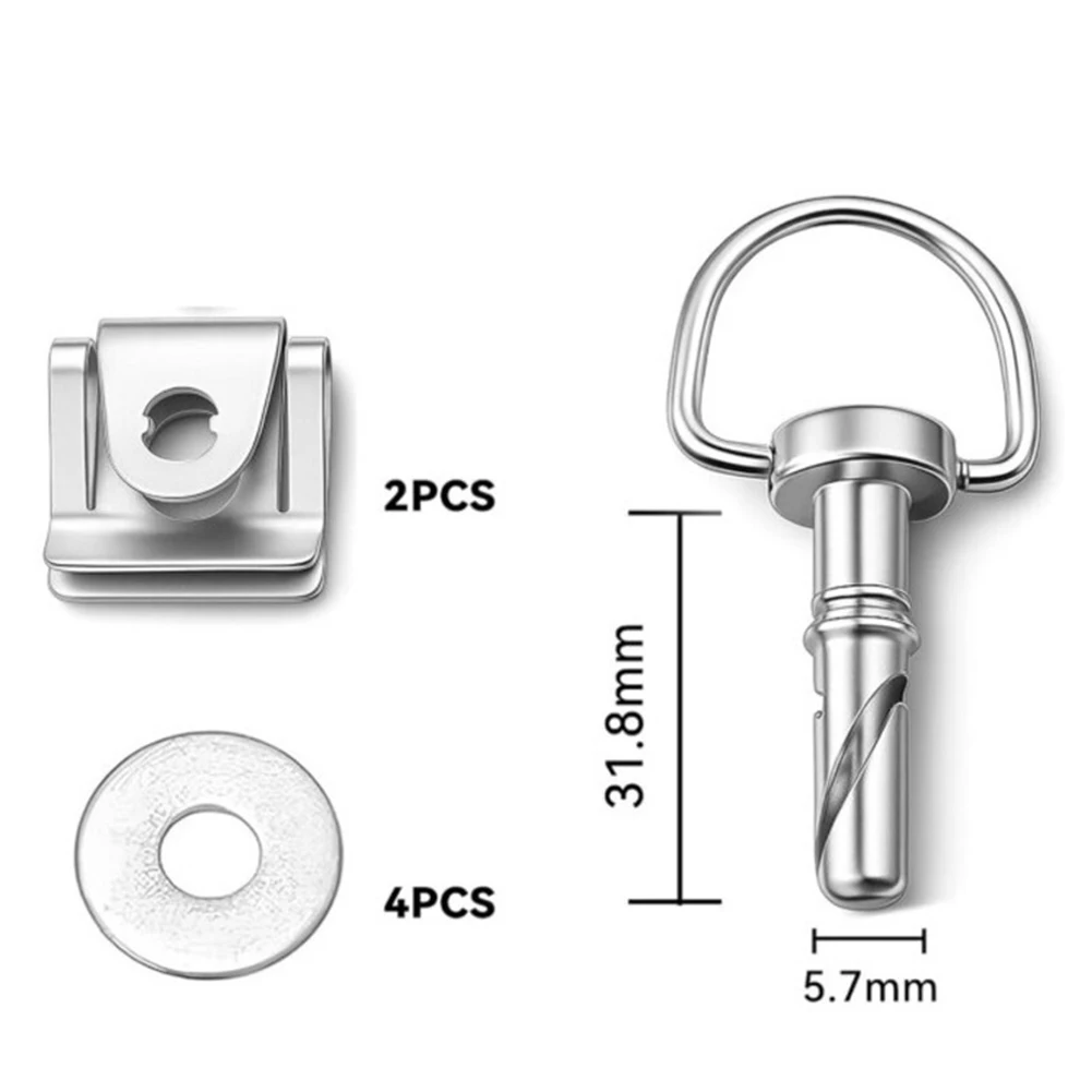 2set Car Engine Hood Fastening Bolt Nut Screws Snap Metal Fasteners A4519880067 For Smart For 451 For Fortwo 2007-2015