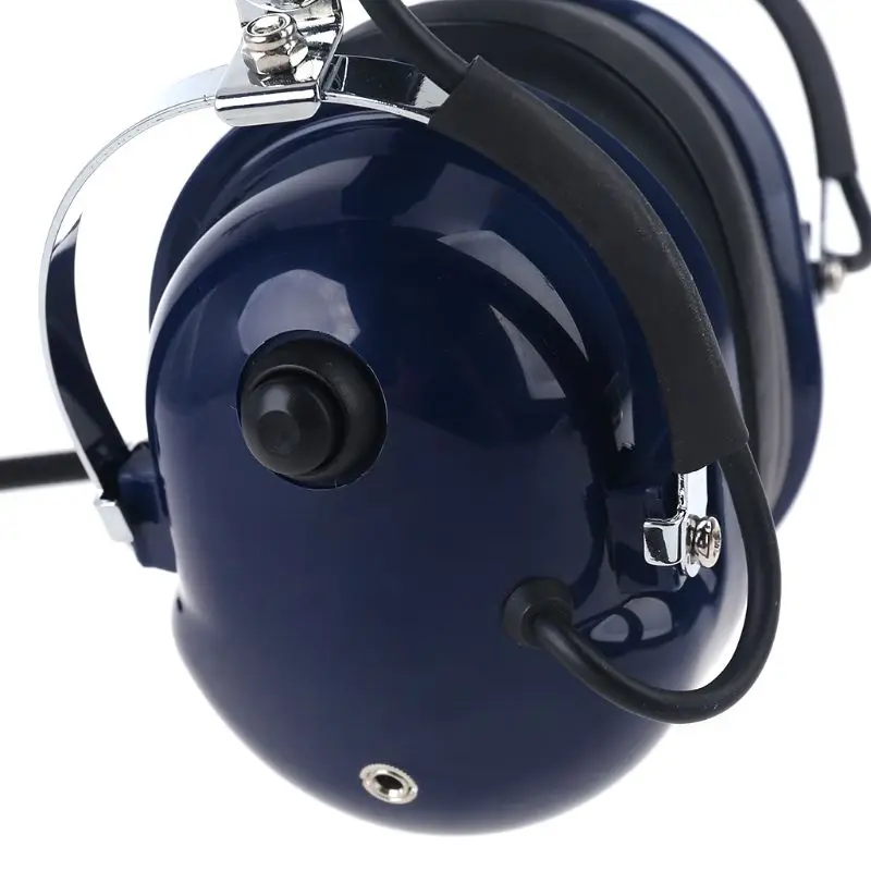 Air RA200 Aviation Headset With Dual Plugs Stereo Mono MP3 Music Input Noise Reduction Cloth Ear Covers