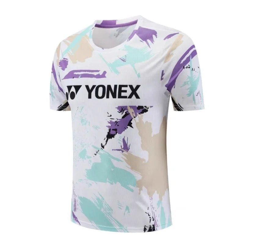 Yonex-ropa de bádminton para hombre y mujer, camisetas transpirables de secado rápido que absorben el sudor, camisetas de manga corta