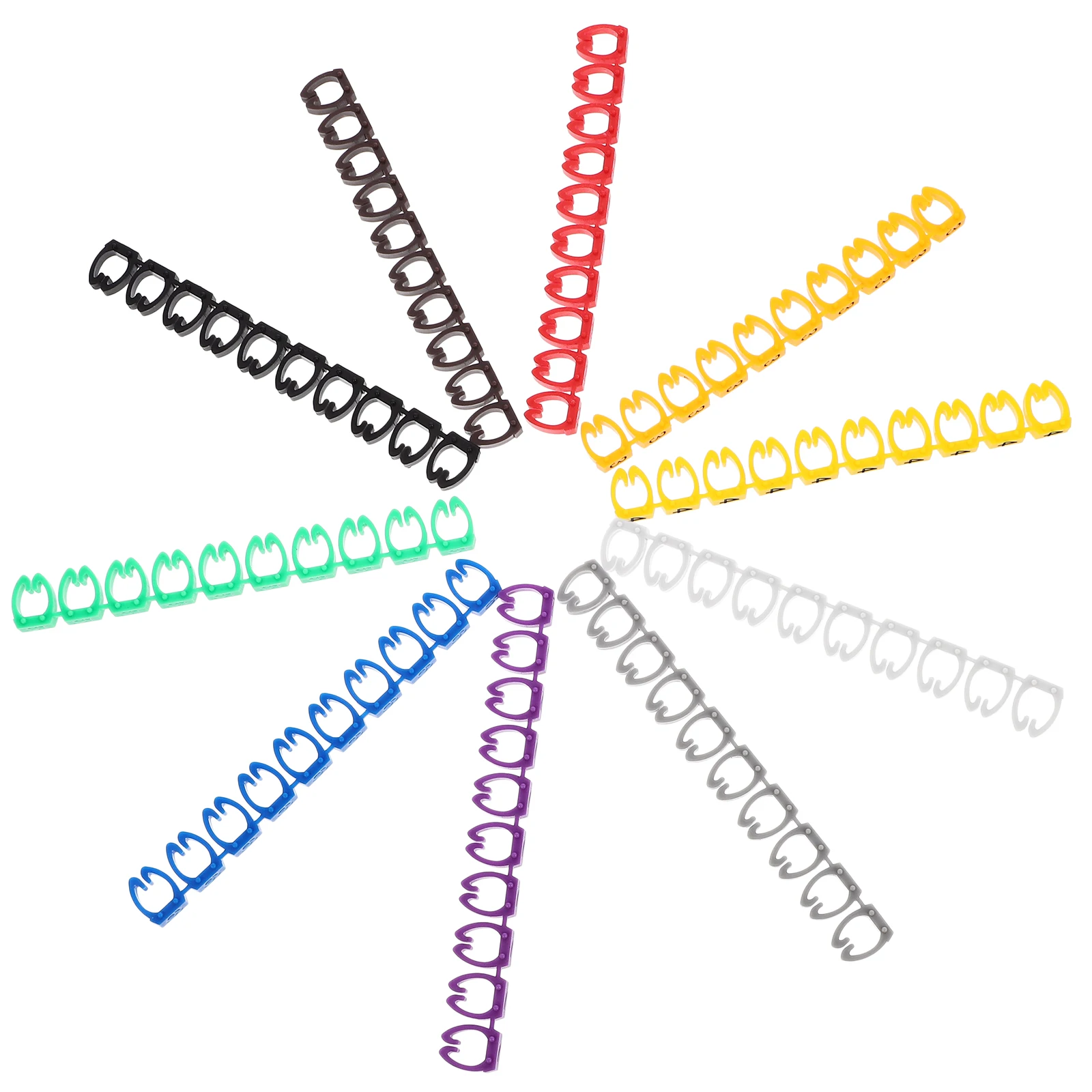 

100pcs Tubes 0 9 Colored Labels for Wire Cable Management 1.5 3.0mm Clip On Wire Label Markers Electrical Tags