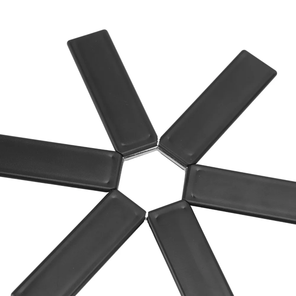 6Pcs ABS Heat Insulation Pad Lightweight Flat Fold Style Heat Resistant Trivets Smooth Surface Foldable Trivet Mat Table Setting
