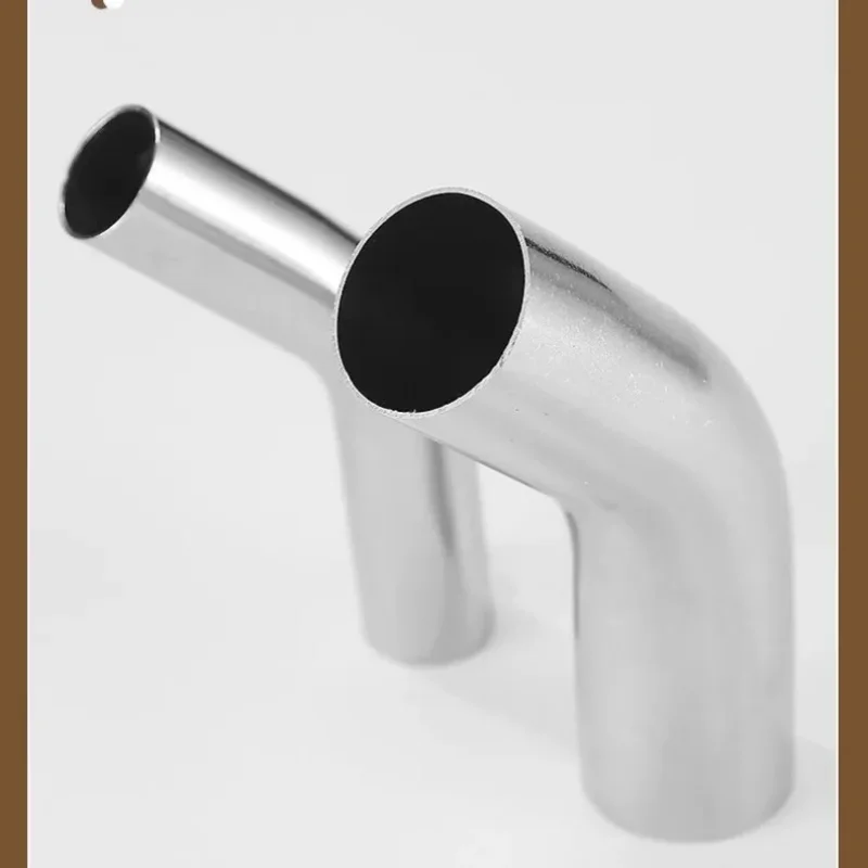 304 Stainless Steel Elongated Elbow 57~102 with 135-Degree Welding 45-Degree Smooth Inner Outer Pipe Fittings for Plumbing