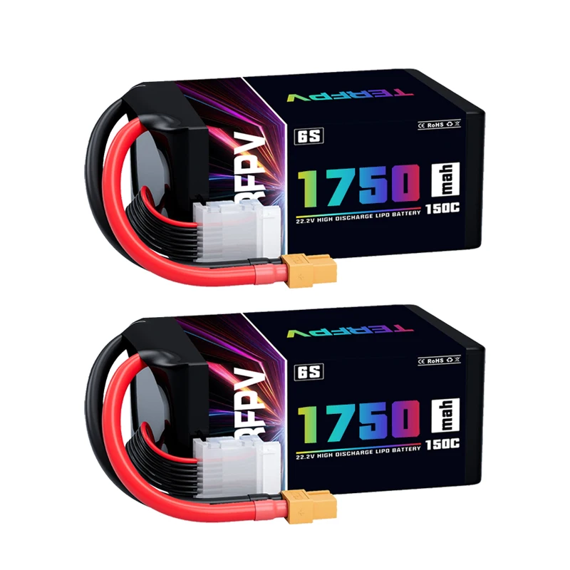 6S 1750mAh 150C 2pcs