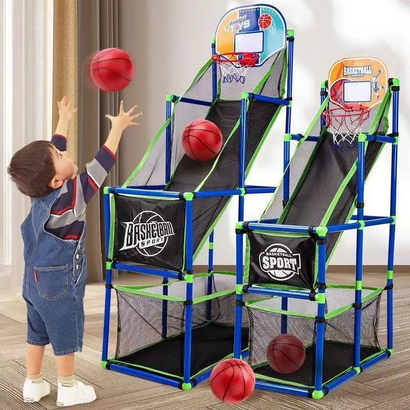 Children Basketball Basket Indoor Outdoor Basketball Hoop Sports Toy Large Children Basketballs Game Machine Gift for Kids Boys