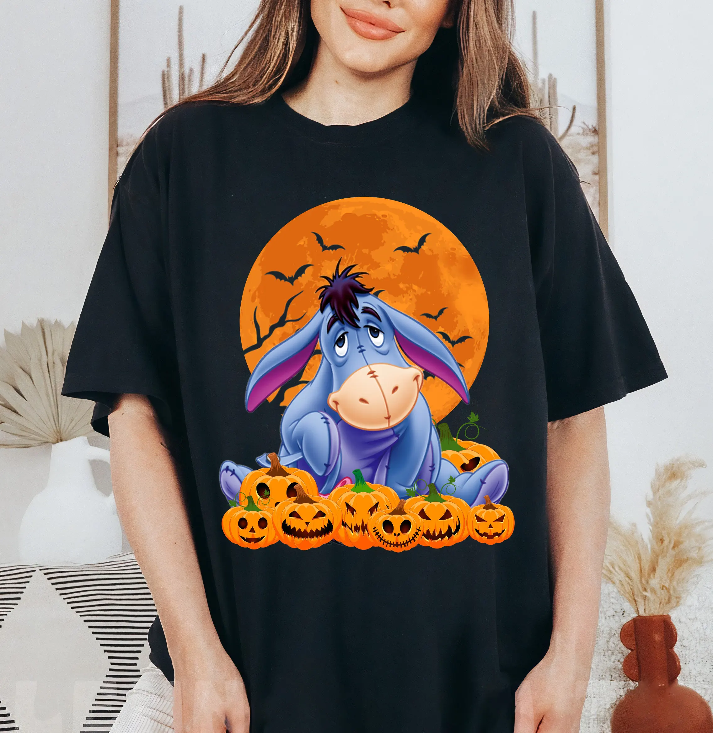 

Disney Eeyore Pumpkin Shirt Halloween Winnie The Pooh Disneyland Halloween Matching Shirt Halloween Party Gift 2025