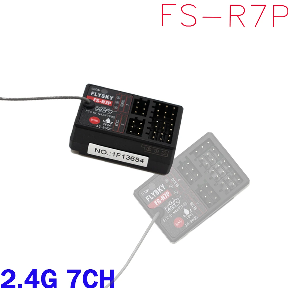 FLYSKY-جهاز استقبال صغير للارسال ، 2.4G ، 7CH ، 3.5-8.4V ، 2.4G ، إخراج PWM ، RSSI ، FS-G7P ، MG4 ، MG41 ، ST8