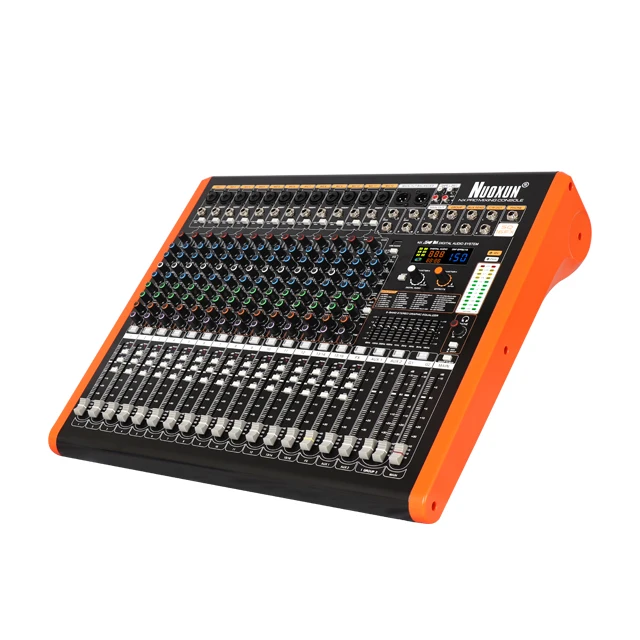 High Quality USB 12 Channels With Build-in Sound Card Mixer Profession Audio