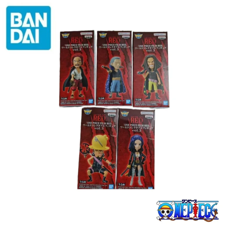 

В наличии, оригинальная цельная фигурка Bandai Banpresto Wcf, праздничные подарки, 100% натуральная фигурка Filme Vermelho Vol 3, модель статуи, игрушки