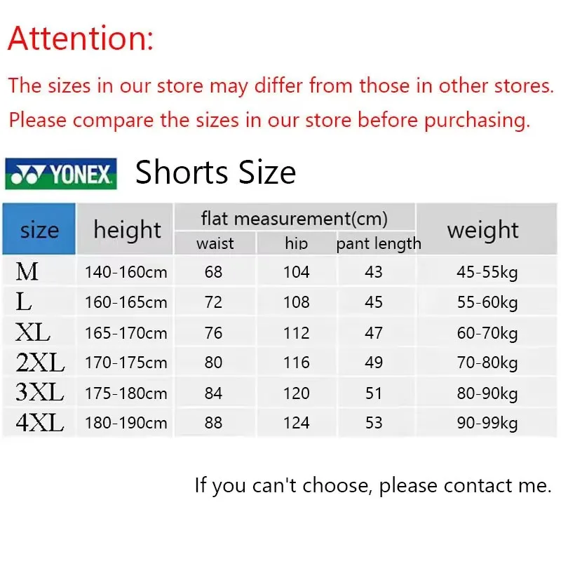 YONEX Breathable and Comfortable BadmintonHeren Sportshorts Tennisshorts Heren Tafeltennis Sneldrogende Shorts