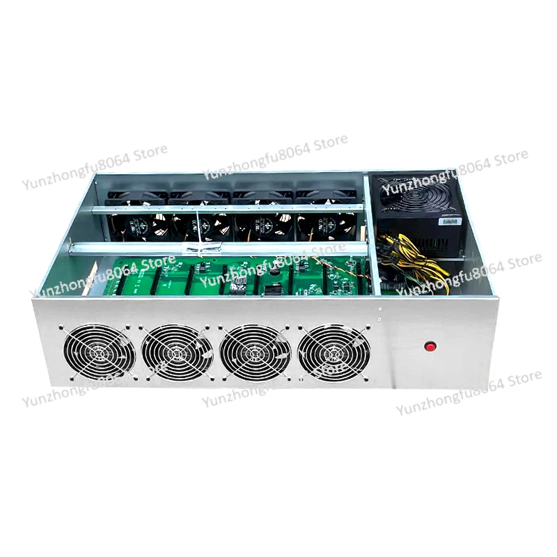 8 Card in-line Platform B75/B85 Motherboard Chassis Customized 4U ATX Power Supply Double-sided Eight Fan Chassis