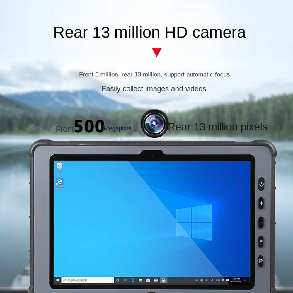 Original K10C Military-grade Rugged Windows Tablet for Construction Sites 10.1" 12th Gen Intel I7-1255U 16GB RAM Fieldwork RJ45