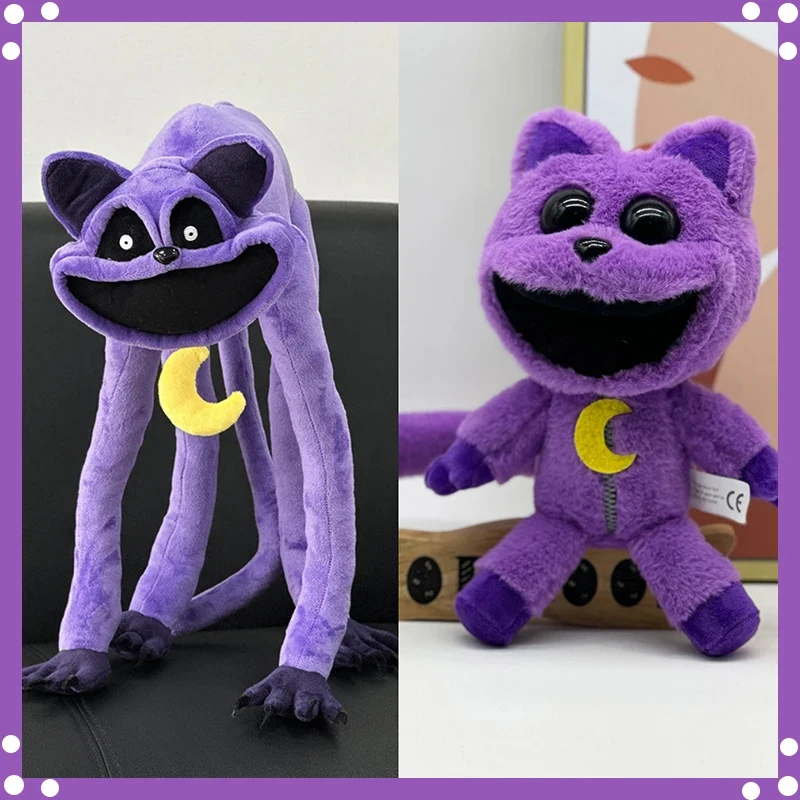 

Smiling Critters monster catnap Plush Toy Cat Nap Dogday And Catnap Catnat Scary Animals Purple Cat Doll Soft Stuffed PillowToy