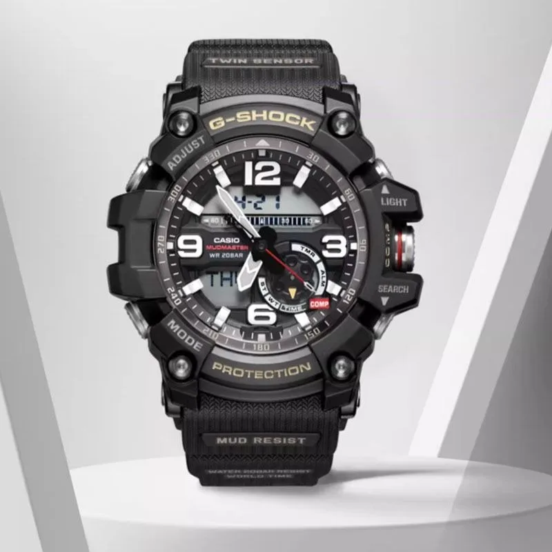 Casio GG-1000 Brand New Original G SHOCK Little Mud King Waterproof and Mud-proof Sports Dual-screen Men\'s Watch Luxury Casual