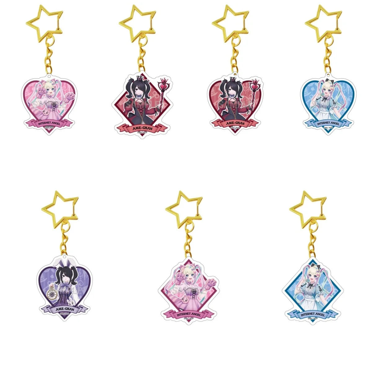 6CM Anime ‌NEEDYGIRL OVERDOSE Keychain Model Cosplay Charm Characters Ornament Accessories Goods  Gifts