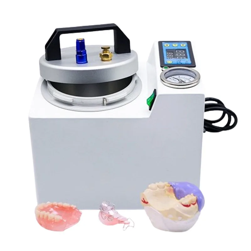 220V Dental Pressure Pot Polymerization Machine Digital Display Adsorption Silicone Rubber Repair 65W