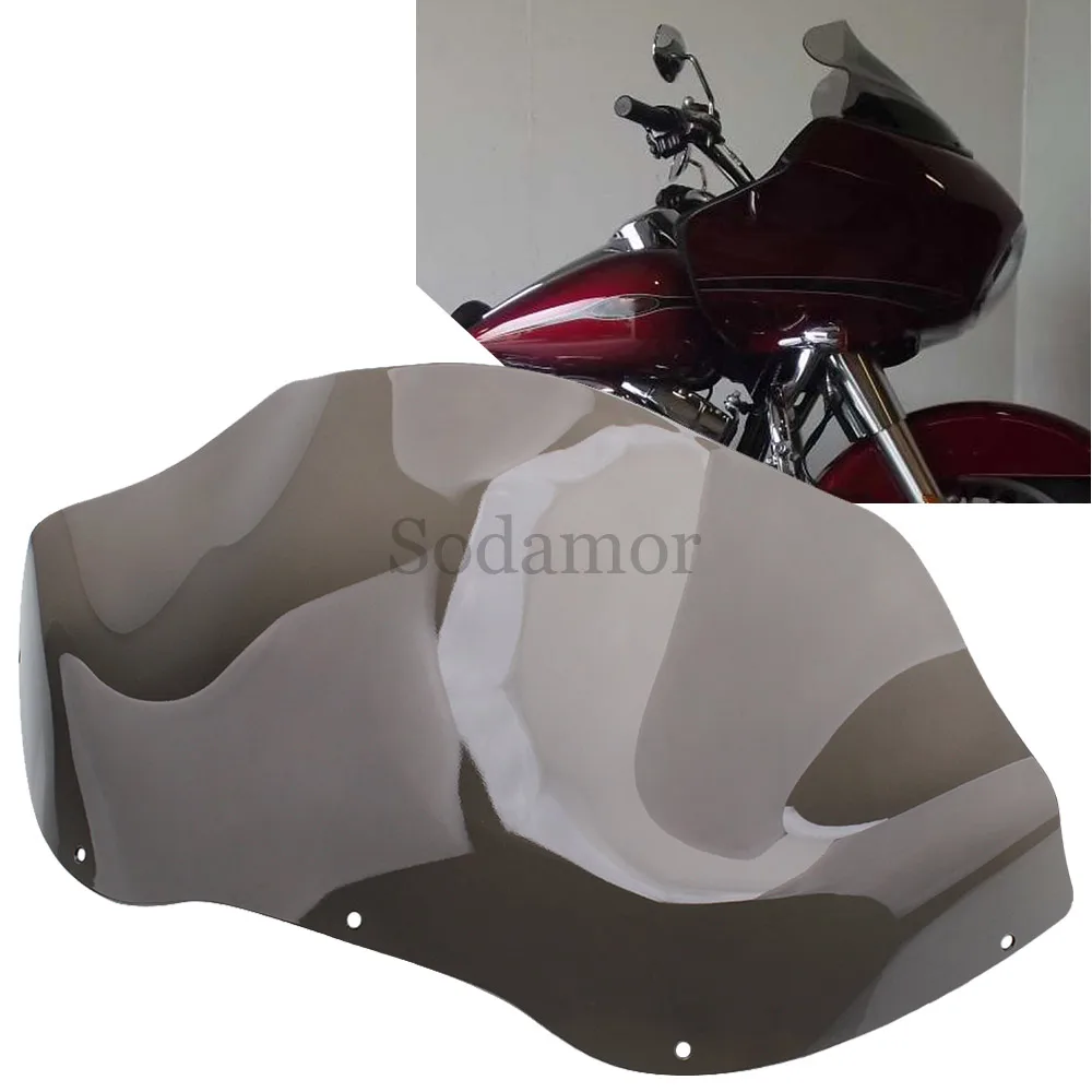 

Motorcycle Windscreens Wind Deflectors Tea Somke 12.5" ABS Plastic Fit For HARLEY ROAD GLIDE CUSTOM FLTRX 2010 2011 2012 2013