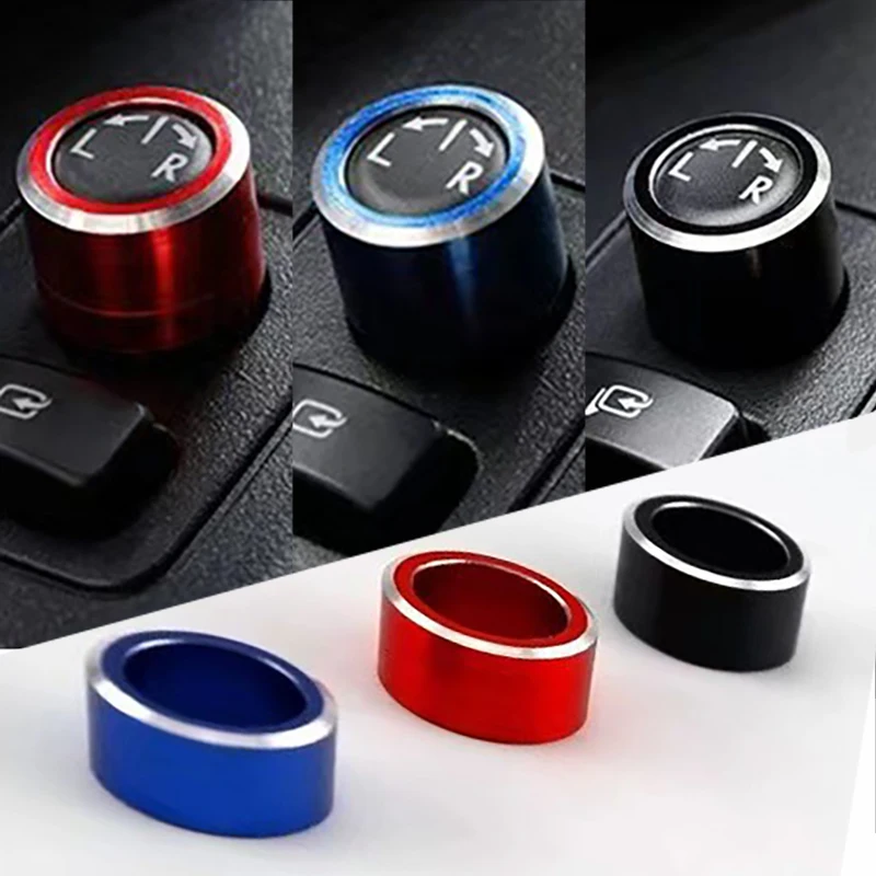 Rearview Mirror Adjust Knob Decoration Cover Trim Ring Car Stickers For Subaru BRZ Forester Outback Legacy Impreza XV WRX Levorg