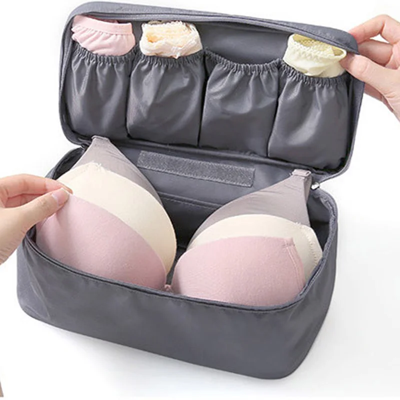 

Travel Essentials Storage Bag Multifunctional Toiletry Bag With Zipper Cosmetic Underwear Organizer Outdoor Portable Storage Bag