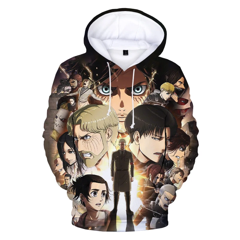 New Attack on Titan 3D Print Hoodie Sweatshirts Men Women Fashion Casual Long Sleeve Pullover Harajuku Streetwear Anime Hoodies