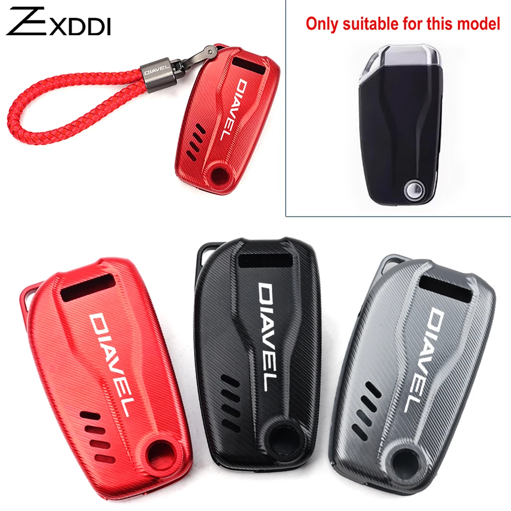 

Для DUCATI Diavel XDiavel 1260S DX 1260 S 2020-2024 алюминиевые аксессуары, чехол для ключей от мотоцикла, брелок для ключей, кольцо для ключей, крышка корпуса