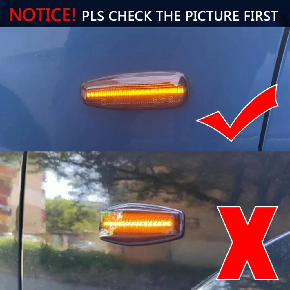 LED Dynamic Turn Signal Light For Kia Ceed ED Pro Rio 3 Carens Rondo 7 Side Marker Blinker Lamp Hyundai i30 Grandeur mk4 Avante