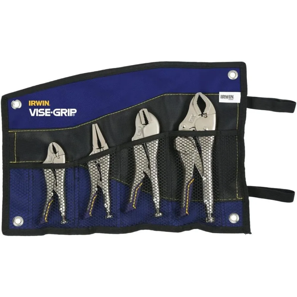 Alicates de bloqueo IRWIN VISE-GRIP, liberación rápida, juego de 4 piezas (IRHT82592)