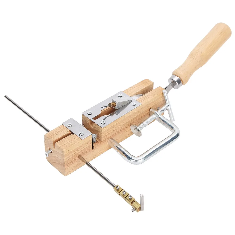 6pcs Stainless Steel Needles Beehive Frame Punches Ergonomic Design Adjustable Beehive Punching Tool Wood Handle
