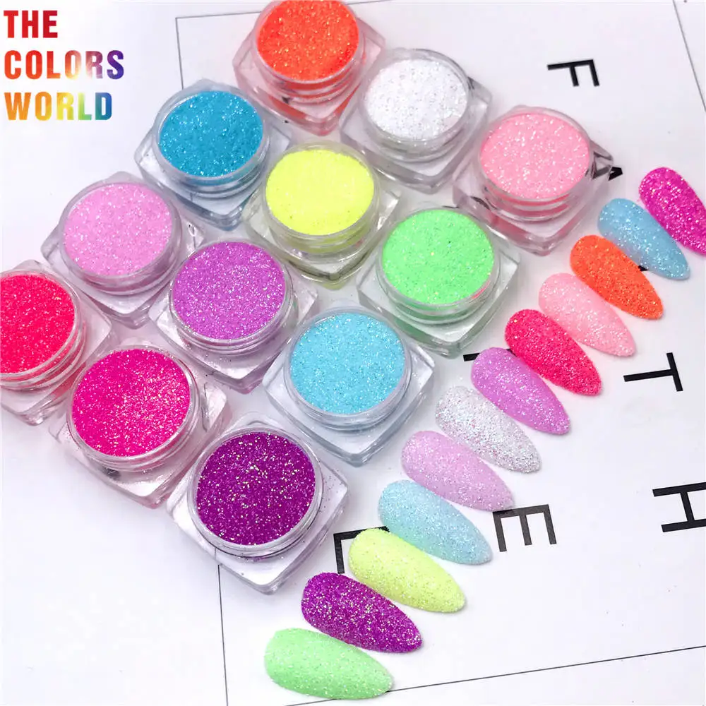 TCT-780สูง Shining Rainbow Neon สีเล็บ Art Fine Glitter ผงฝุ่น UV Gel เล็บอะคริลิกเคล็ดลับการตกแต่ง DIY เครื่องมือ