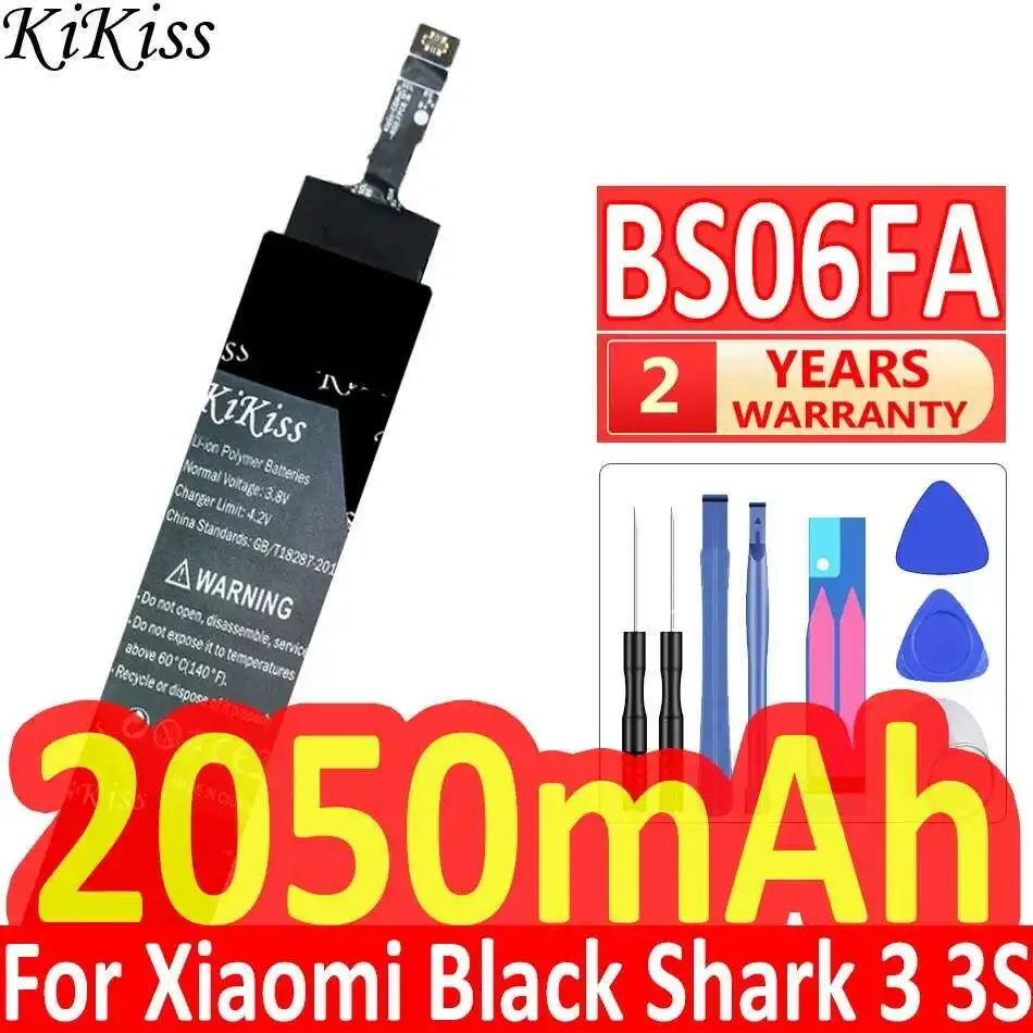 

Долговечная батарея BS06FA 2050 мАч для мобильного телефона Xiaomi Black Shark 3 3S