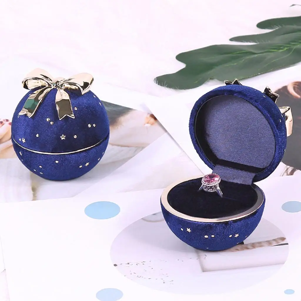 

Velvet Jewelry Boxes Soft Suede Ring Necklace Holder Organizer Jewelry Storage Box for Jewelry Counter Birthday Anniversary Gift