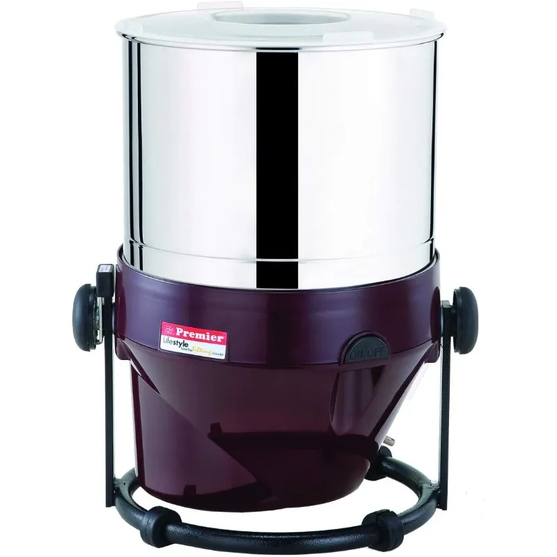 Molinillo húmedo inclinable Premier Lifestyle con amasadora Atta y raspador de coco - 2 litros - 110v/60 hz - EE. UU. y Canadá color rojo