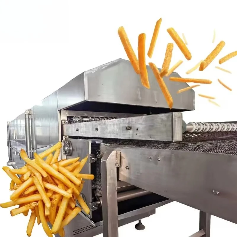 Línea de producción de patatas fritas compuestas industriales de alta velocidad Máquina automática de patatas fritas congeladas