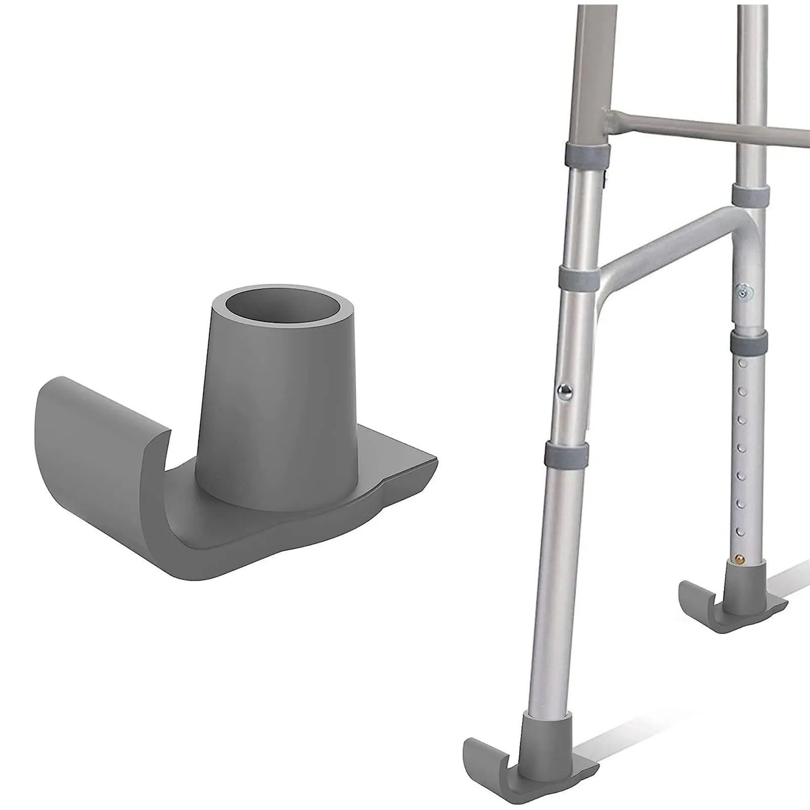 Walker Ski Glides Heavy Duty Indoor Outdoor for Elderly Patients PVC PP Glide Caps Universal Rollator Accessories Durable