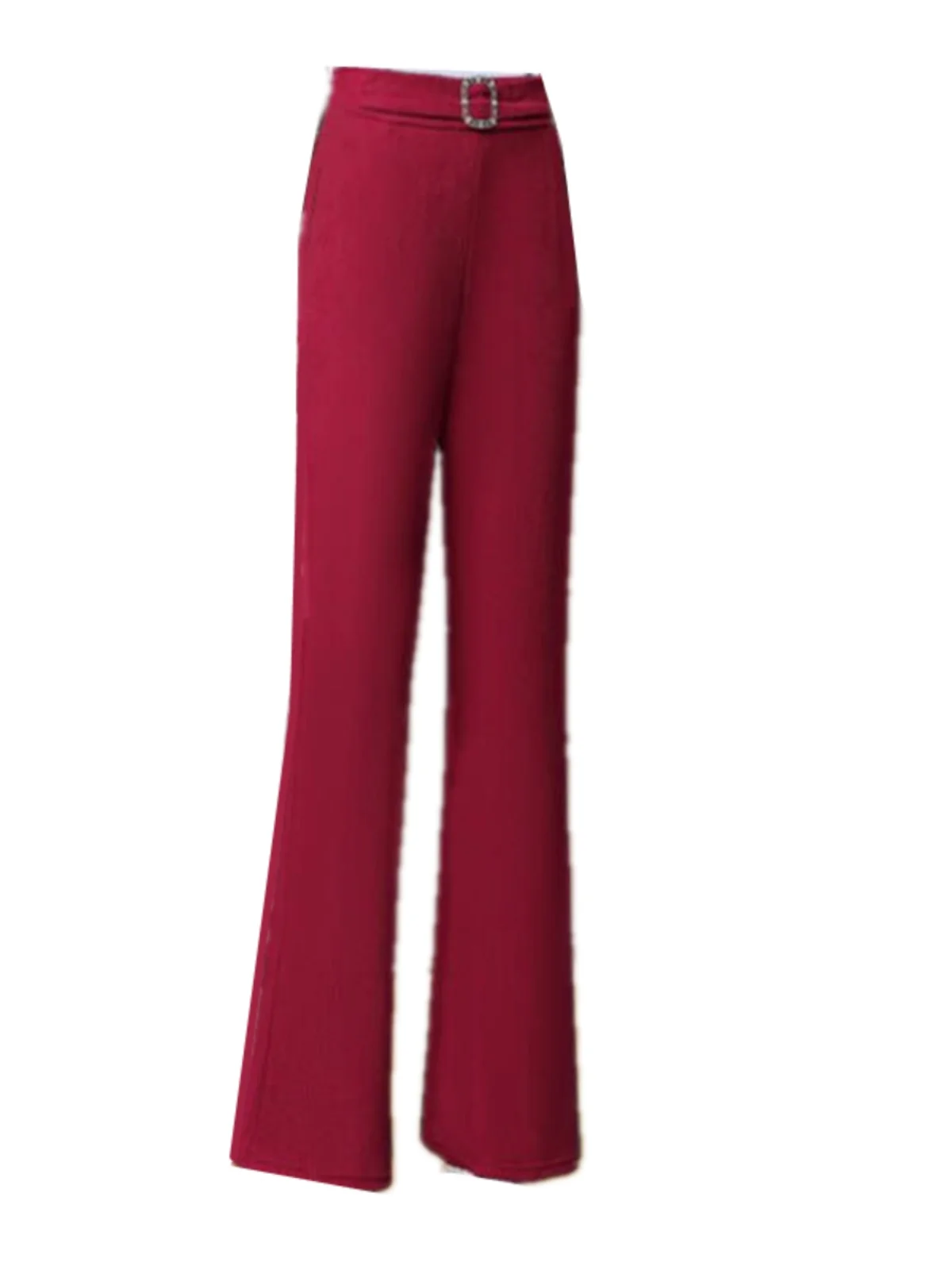 ハイウエスト裏起毛フレアパンツ ティエンエド レディース カジュアルパンツ 秋冬新作 暖かい 快適 ワイドレッグパンツ