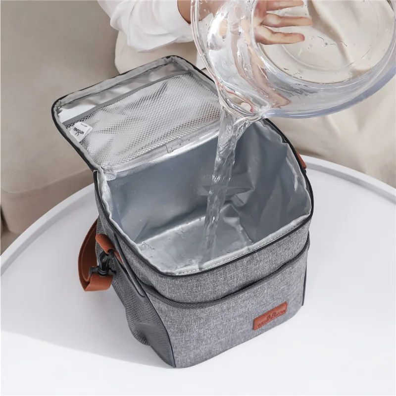 10L Heat preservation Refrigeration Bag Waterproof Foil Picnic Office Student Portable Thermal Camping Lunch Bag Dinner Ice Box