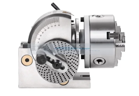 High-Precision Splitting Head with 3-jaw Chuck, Perfect for Milling Machine, Rotary Table, 4 in